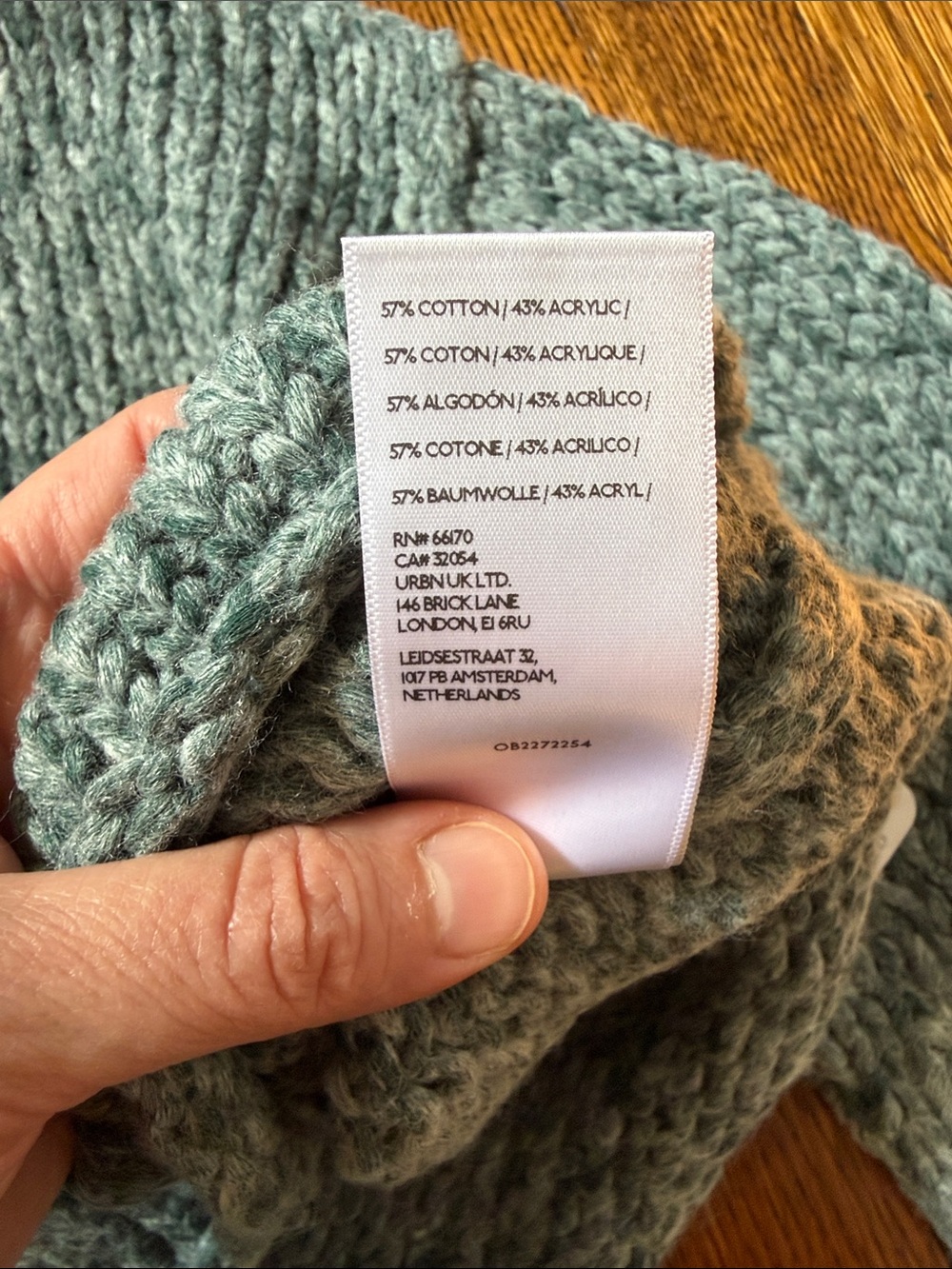 Free People Opal Rollneck Sweater, NWT, XL, Rainforest - Picture 6 of 6